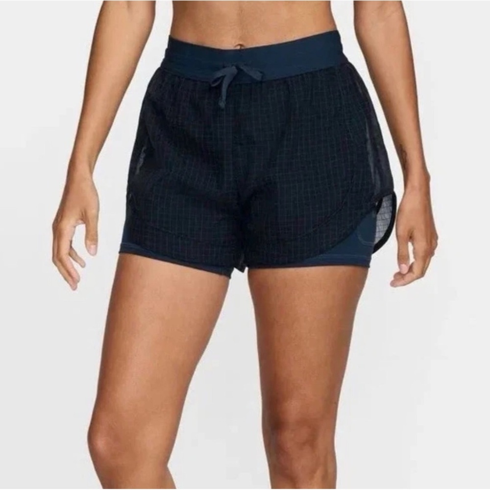 Nike Running Division Women's  3" Armory Navy 2-in-1 Running Shorts Size: S